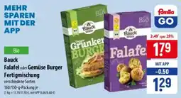 Famila Nord Ost Bauck Falafel oder Gemüse Burger Fertigmischung Angebot