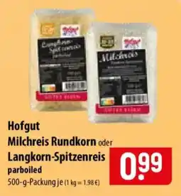 Famila Nord Ost Hofgut Milchreis Rundkorn oder Langkorn-Spitzenreis Angebot