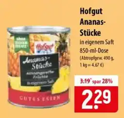 Famila Nord Ost Hofgut Ananas Angebot