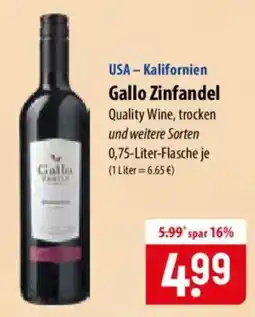 Famila Nord Ost Gallo Zinfandel Angebot
