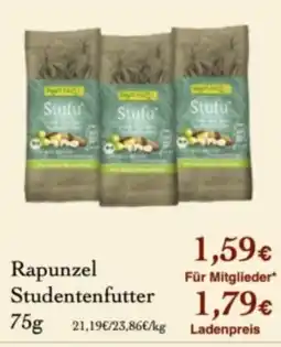 LPG Biomarkt Rapunzel Studentenfutter Angebot