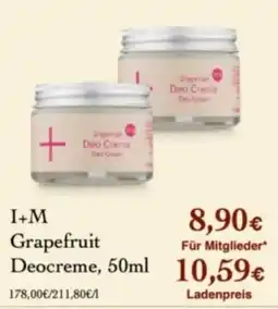 LPG Biomarkt I+M Grapefruit Deocreme Angebot