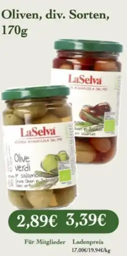 LPG Biomarkt LaSelva Oliven Angebot