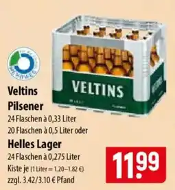 Famila Nord Ost Veltins Pilsener oder Helles Lager Angebot