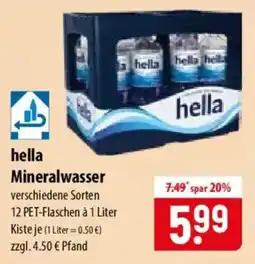 Famila Nord Ost hella Mineralwasser Angebot