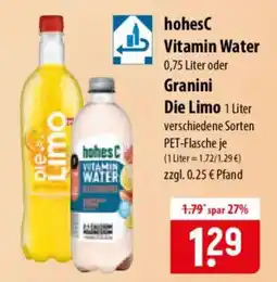 Famila Nord Ost Hohes c vitamin water oder granini die limo Angebot