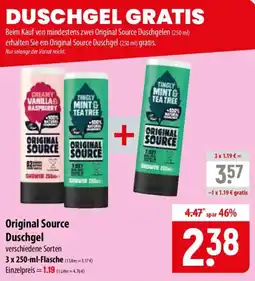 Famila Nord Ost Original Source Duschgel Angebot