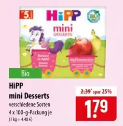 Famila Nord Ost HiPP mini Desserts Angebot