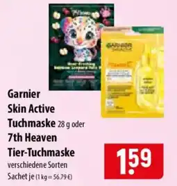 Famila Nord Ost Garnier Skin Active Tuchmaske oder 7th Heaven Tier-Tuchmaske Angebot