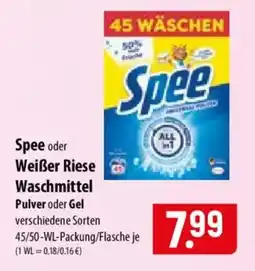 Famila Nord Ost Spee oder Weißer Riese Waschmittel Angebot