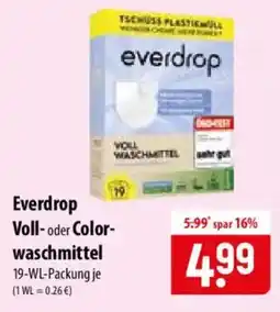Famila Nord Ost Everdrop Voll- oder Colorwaschmittel Angebot