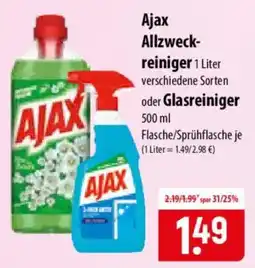 Famila Nord Ost Ajax Allzweckreiniger oder Glasreiniger Angebot