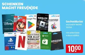 Famila Nord Ost Geschenkkarten Angebot