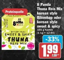 HIT 8 panda Thuna Reis Mix korean style Bibimbap oder korean style sweet & spicy Angebot