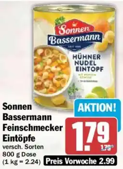 HIT Sonnen Bassermann Feinschmecker Eintöpfe Angebot