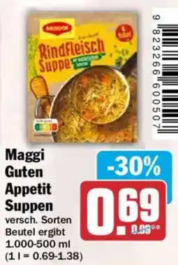 HIT Maggi Guten Appetit Suppen Angebot
