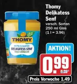 HIT Thomy Delikatess Senf Angebot