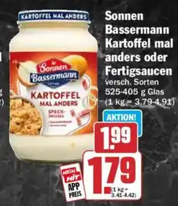 HIT Sonnen Bassermann Kartoffel mal anders oder Fertigsaucen Angebot