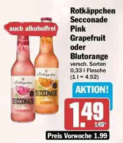 HIT Rotkäppchen Secconade Pink Grapefruit oder Blutorange Angebot