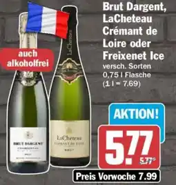 HIT Brut Dargent, LaCheteau Crémant de Loire oder Freixenet Ice Angebot