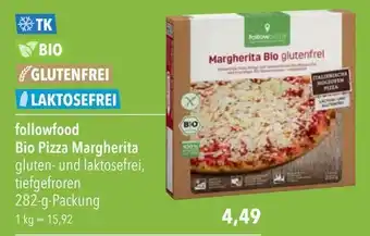 CITTI Markt Followfood Bio Pizza Margherita gluten- und laktosefrei, tiefgefroren 282-g-Packung Angebot