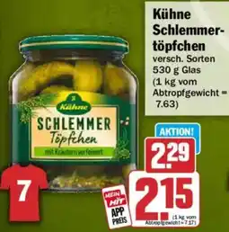 HIT Kühne Schlemmertöpfchen Angebot