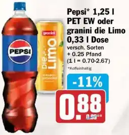 HIT Pepsi oder granini die Limo Angebot
