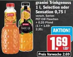 HIT granini Trinkgenuss, Selection oder Sensation Angebot