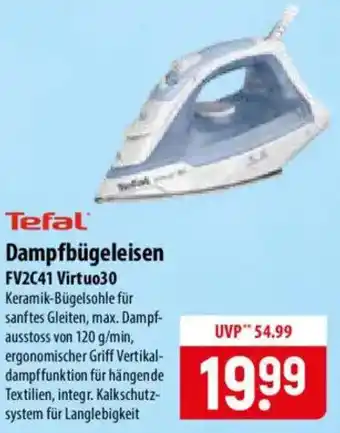 Famila Nord Ost Tefal Dampfbügeleisen FV2C41 Virtuo30 Angebot