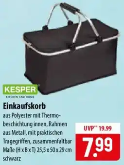 Famila Nord Ost KESPER Einkaufskorb Angebot
