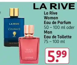 Rossmann La Rive Woman Eau de Parfum oder Man Eau de Toilette Angebot
