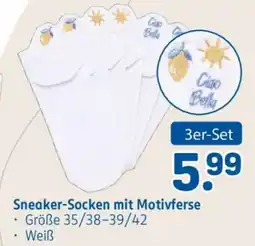 Rossmann Sneaker-Socken mit Motivferse Angebot