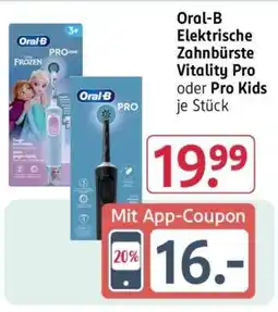 Rossmann Oral-B Elektrische Zahnbürste Vitality Pro oder Pro Kids Angebot