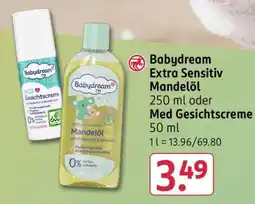 Rossmann Babydream Extra Sensitiv Mandelöl 250 ml oder Med Gesichtscreme 50 ml Angebot