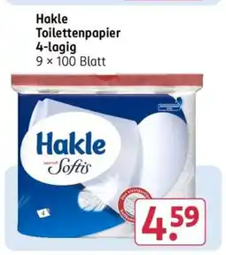 Rossmann Hakle Toilettenpapier 4-lagig Angebot
