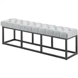 Netto Marken-Discount CLP Sitzbank Amun I Mit Stoff-Bezug I Mit Schwarzem Metallgestell Angebot