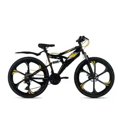 Netto Marken-Discount WYLD WYLD Mountainbike Fully 26'' Bliss schwarz-gelb 21 Gänge RH 47 cm Magnesium-Laufräder Angebot