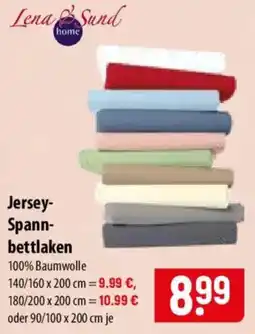Famila Nord Ost Lena & Sund Jersey Spannbettlaken Angebot