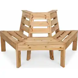 Netto Marken-Discount Baumbank 4-Eckig & 180°, ca. 74 x 167 x 75 cm aus Tannenholz Angebot