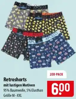 Famila Nord Ost Retroshorts mit lustigen Motiven Angebot