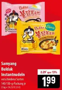Famila Nord Ost Samyang Buldak Instantnudeln Angebot