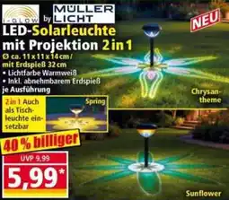 Norma I-GLOW by MULLER LICHT LED-Solarleuchte mit Projektion 2 in 1 Angebot