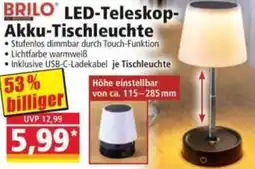 Norma BRILO LED-Teleskop Akku-Tischleuchte Angebot