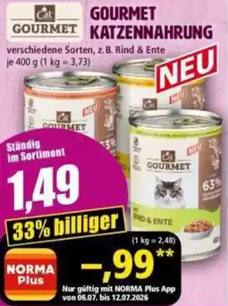 Norma Cat gourmet katzennahrung Angebot
