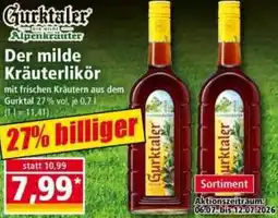 Norma Gurktaler Alpenkräuter Der milde Kräuterlikör Angebot