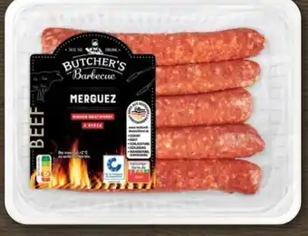 REWE Center Butcher’s Barbecue Merguez Rinder-Bratwurst Angebot
