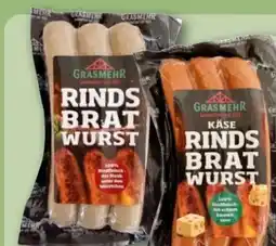 REWE Center Grasmehr Käse Rindsbratwurst Angebot