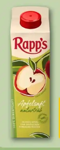 REWE Center Rapp's Kelterei Apfelsaft Angebot