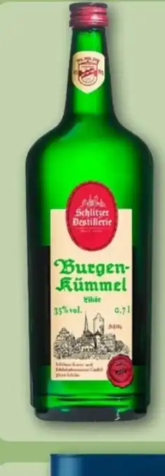 REWE Center Schlitzer Destillerie Burgenkümmel Likör Angebot