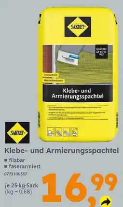 Globus Baumarkt SAKRET Klebe- und Armierungsspachtel Angebot